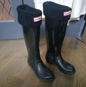 Hunter boots, women's size 7